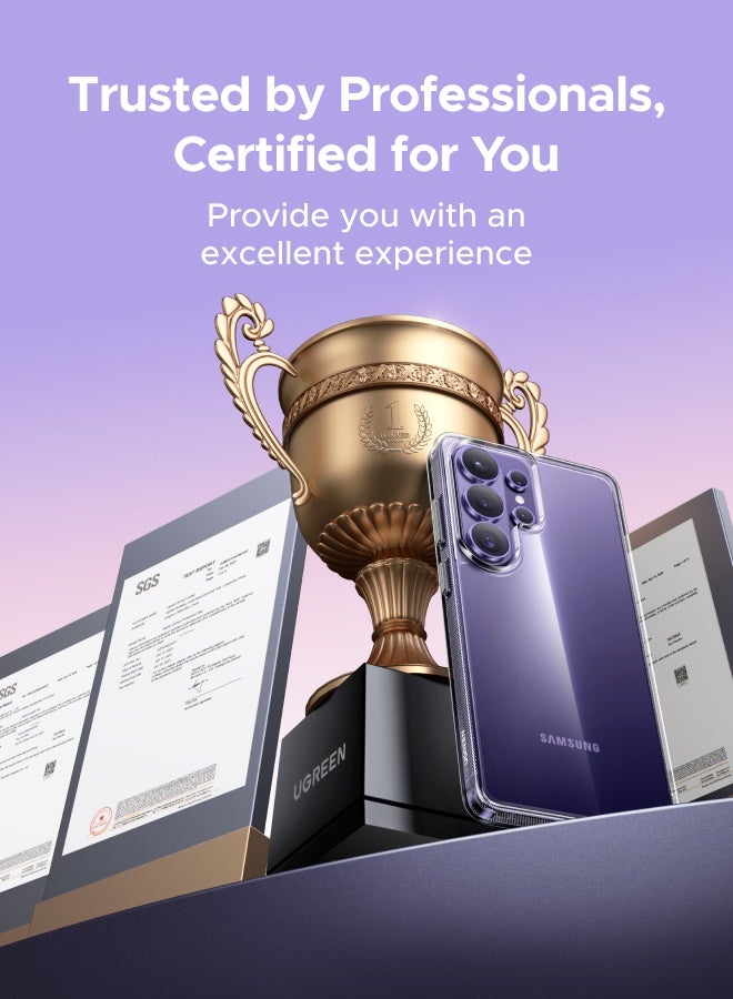 Ugreen Samsung Galaxy S26 Ultra Case Clear, [iCrystal Tech] [Drop Protection] Delays Yellowing Cover for S26 Ultra Case with Shockproof Bumper, Transparent Slim Clear Case for Galaxy S26 Ultra - Image 5